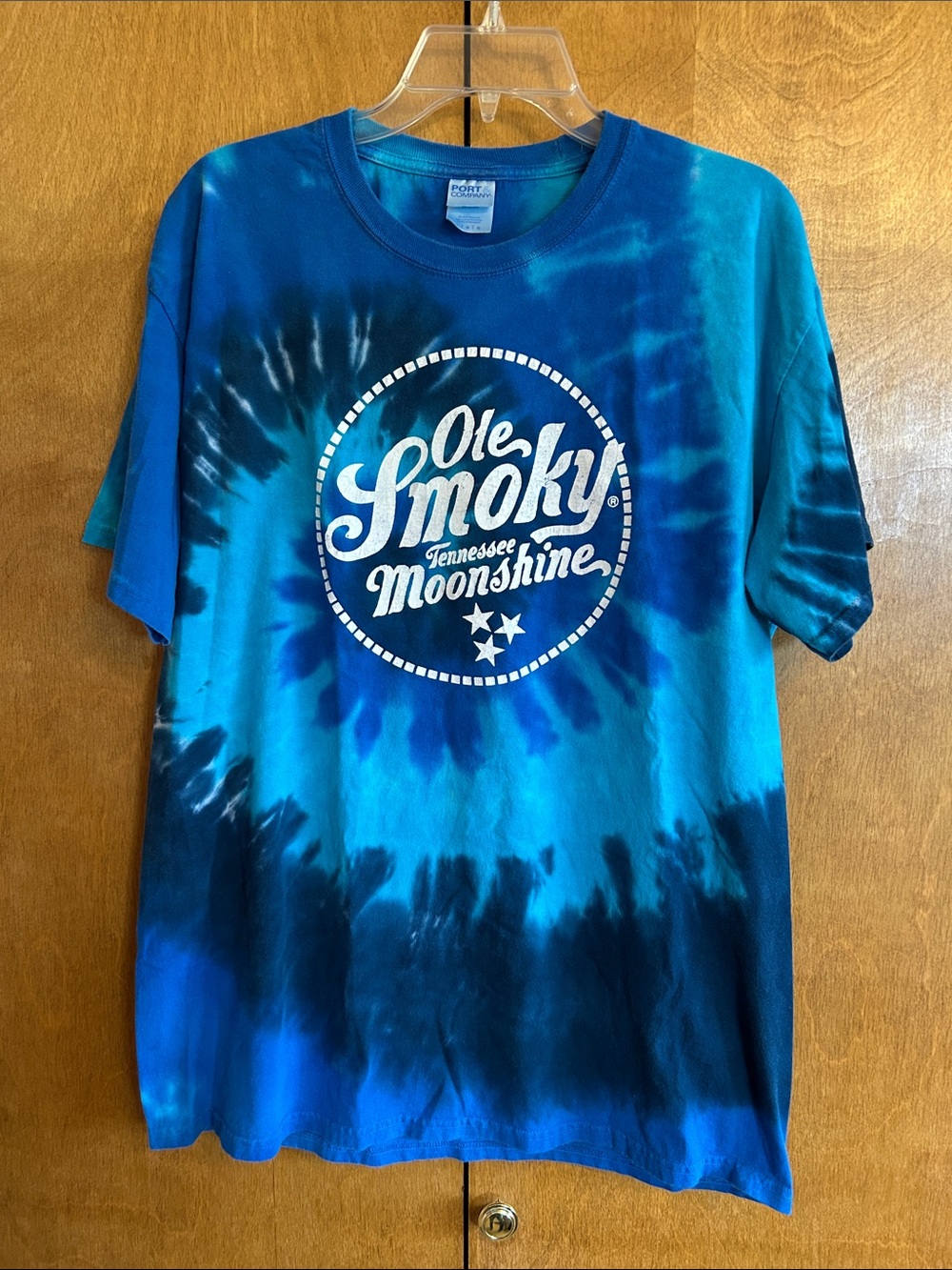Unisex Tie-Dye Blue Graphic Tee
